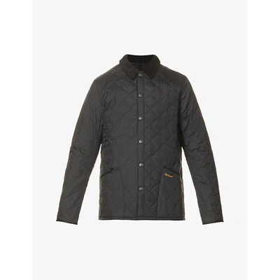 Barbour Quilted Front Button-fastening Jacket In Black