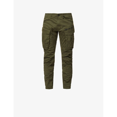 G-star Rovic Tapered-leg Slim-fit Stretch-cotton Trousers In Dk Bronze  Green | ModeSens