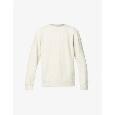 Shop Colorful Standard Men's Cream Classic Relaxed-fit Organic-cotton Sweatshirt