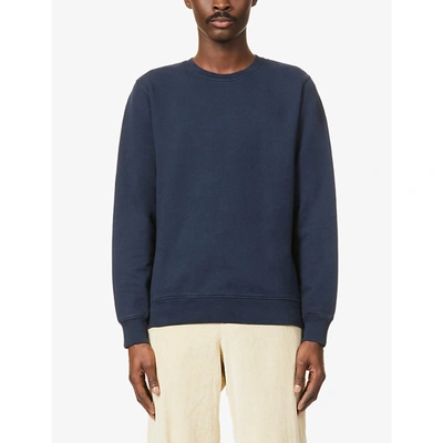 sortie solidaritet jorden Colorful Standard Classic Relaxed-fit Organic Cotton Sweatshirt In Navy |  ModeSens