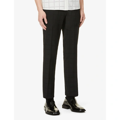 Shop Fendi Punched-out Woven Trousers