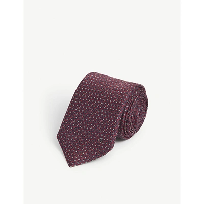 Shop Gucci Logo-embroidered Silk Tie