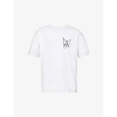 Shop Mjb Marc Jacques Burton Festival Logo-print Cotton-jersey T-shirt