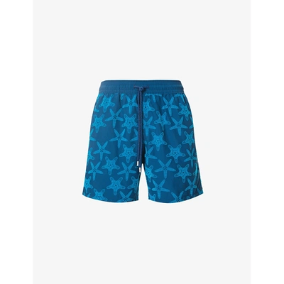 Shop Vilebrequin Mens Goa Starfish Graphic-print Swim Shorts L