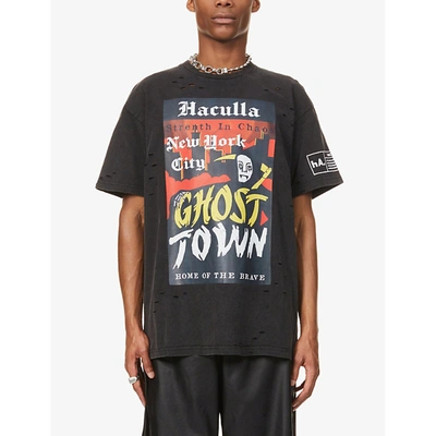 Shop Haculla Ghost Town Graphic-print Cotton-jersey T-shirt