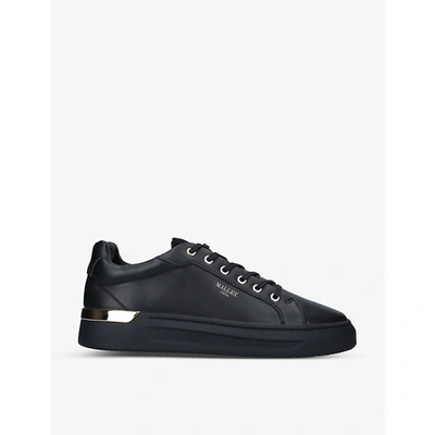 Shop Mallet Grftr Low-top Leather Trainers In Black