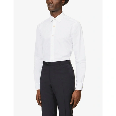 Shop Paul Smith Slim-fit Cotton Shirt In White