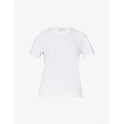 Shop Cotton Citizen The Standard Faded Cotton-jersey T-shirt In White