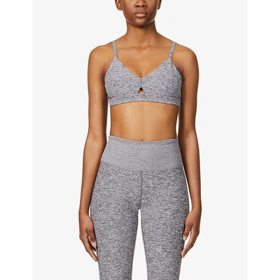 Shop Alo Yoga Alosoft Lounge Stretch-jersey Sports Bra