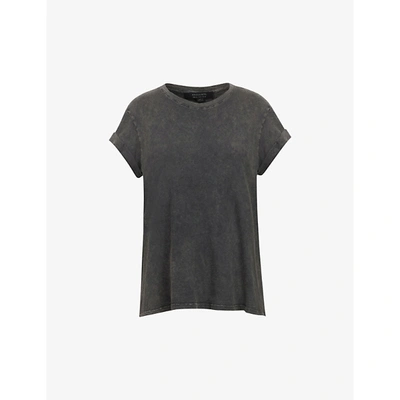 Shop Allsaints Women's Acid Washed Bl Anna Acid Wash Cotton T-shirt