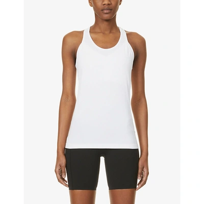 Shop Spanx Look At Me Now Racerback Woven Top In White