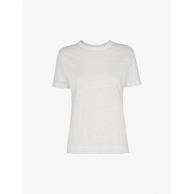 Shop Whistles Women's White Ultimate Linen T-shirt