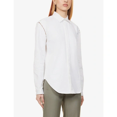 Shop Dion Lee Detachable-sleeve Cotton Shirt