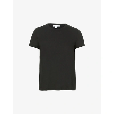 Shop James Perse Womens Black Little Boy Cotton-jersey T-shirt S