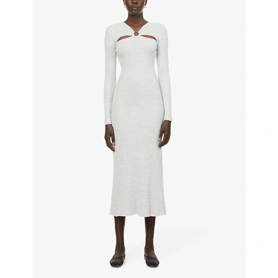 Shop Anna Quan Halle Cotton-blend Knitted Midi Dress
