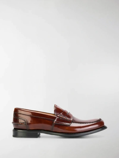 Shop Church's Pembrey Loafers In Brown
