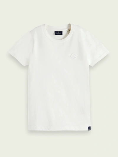 Shop Scotch & Soda Graphic T-shirt In White