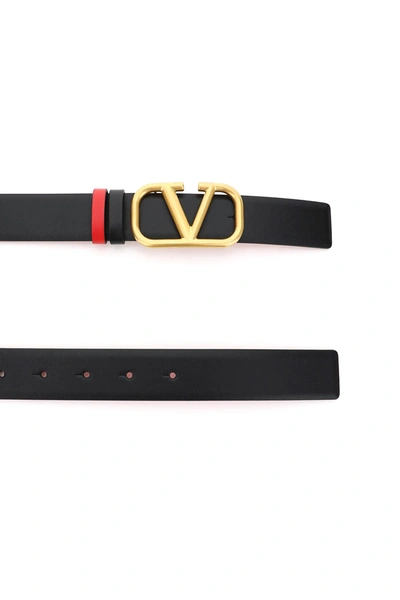 Shop Valentino Garavani Reversible Belt Vlogo H30 In Mixed Colours