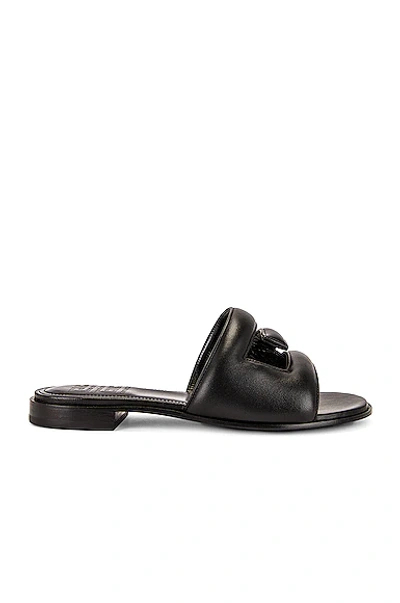 Shop Givenchy G Flat Sandals In Black