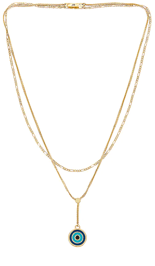 Download Jenny Bird Evil Eye Layered Necklace In Metallic Gold Modesens