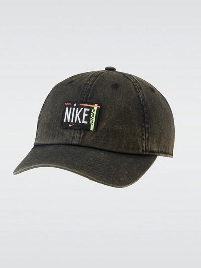 Shop Nike Sportswear Heritage86 Seasonal Wash Hat In Black