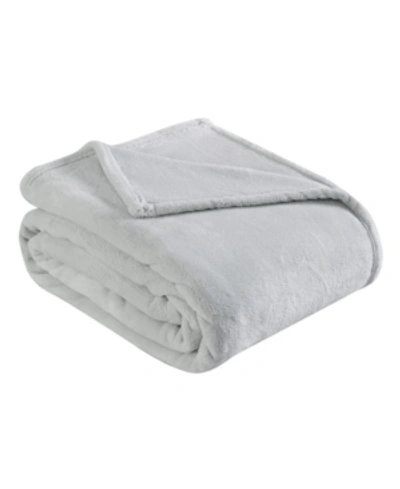 Shop Eddie Bauer Solid Ultra Soft Plush Fleece Blanket, King In Pebble
