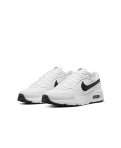 Shop Nike Big Boys Air Max Sc Casual Sneakers From Finish Line In White, Black