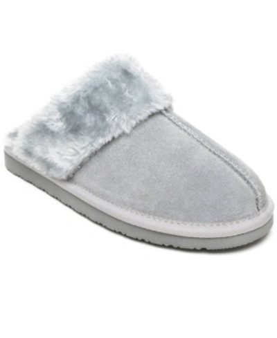 Shop Minnetonka Women's Chesney Slide Slippers Women's Shoes In Ice Gray