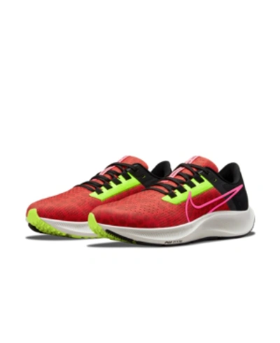 Shop Nike Women's Air Zoom Pegasus 38 Le Running Sneakers From Finish Line In Chile Red, Pink