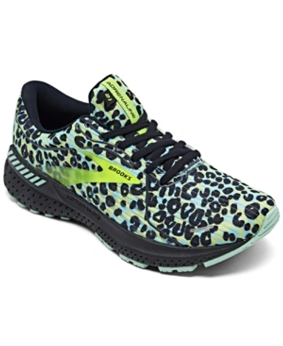 Shop Brooks Women's Adrenaline Gts 21 Running Sneakers From Finish Line In Electric Cheetah
