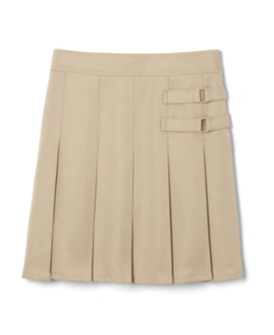 Shop French Toast Big Girls Adjustable Waist 2-tab Scooter In Khaki