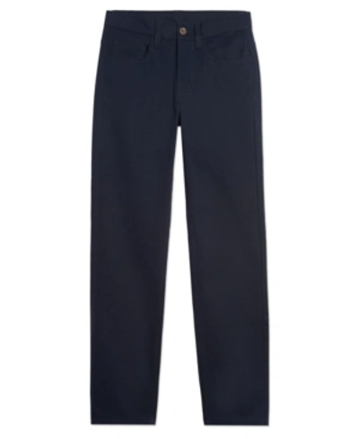 Nautica Husky Boys 5 Pocket Twill Pant In Navy