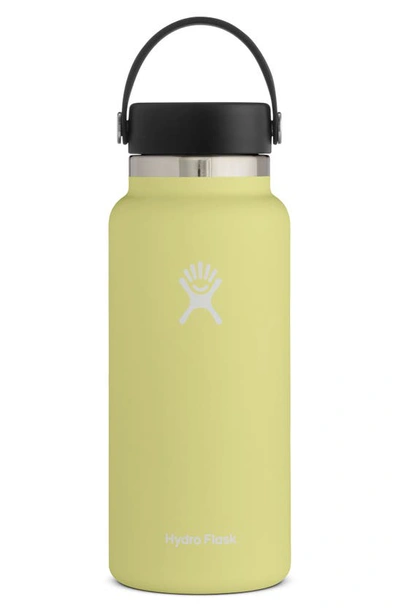 Shop Hydro Flask 32-ounce Wide Mouth Cap Bottle In Pineapple