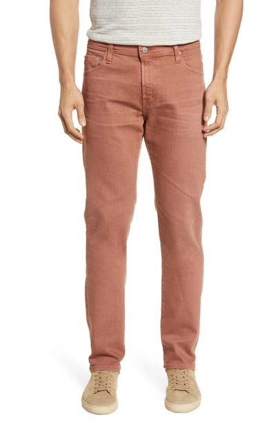 Shop Ag Tellis Slim Fit Jeans In 7 Years Sulfur Worn Copper