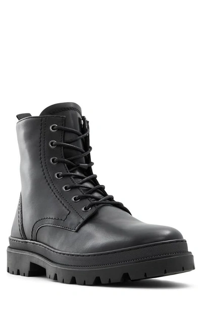Shop Aldo Jonasa Combat Boot In Black