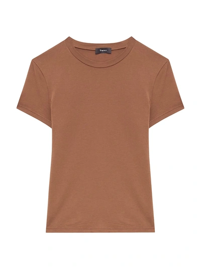 Shop Theory Tiny Tee In Russet