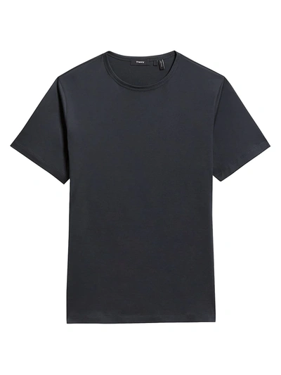 Shop Theory Precise Luxe Cotton T-shirt In Seamoss
