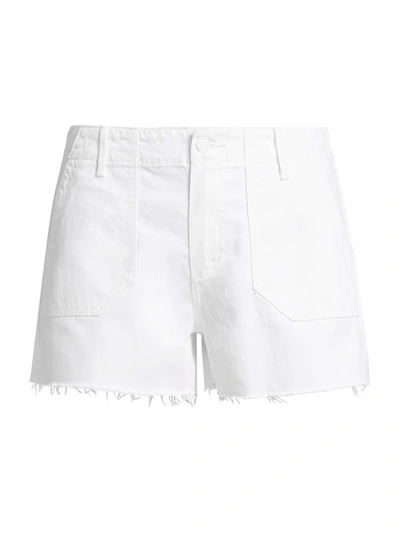 Shop Paige Women's Mayslie Utility Shorts In Crisp White