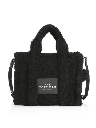 Shop Marc Jacobs Women's The Teddy Medium Tote In Black