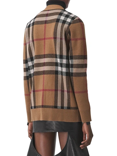 Shop Burberry Women's Willah Wool & Cashmere Cardigan In Birch Brown