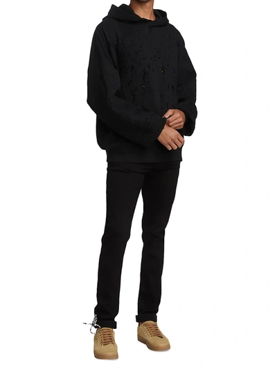 Shop Amiri Shotgun Pull-over Hoodie Sweatshirt In Black