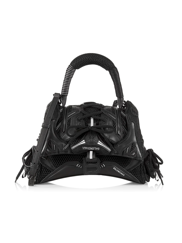 Balenciaga Sneakerhead Hourglass Top Handle Bag In Black | ModeSens