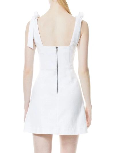 Shop Alice And Olivia Women's Maryann Tie-shoulder Minidress In White