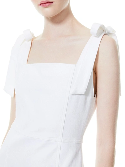 Shop Alice And Olivia Women's Maryann Tie-shoulder Minidress In White