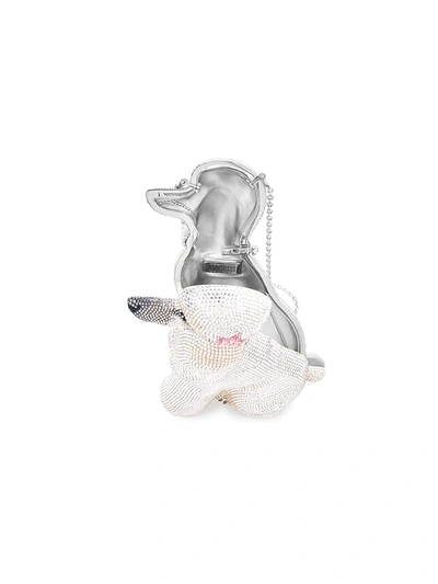 Judith Leiber French Poodle Lucille' Crystal Covered Bag In Metallic
