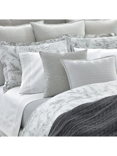 Shop Ralph Lauren Genevieve Bedding Floral 300 Thread Count Duvet Cover In Grey