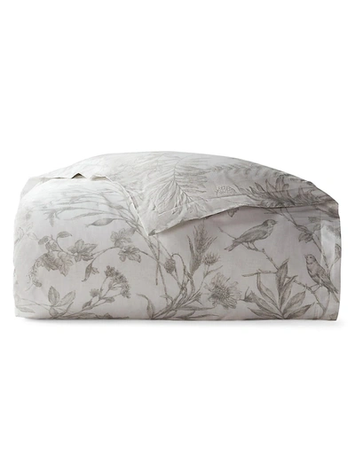 Shop Ralph Lauren Genevieve Bedding Floral 300 Thread Count Comforter In Grey