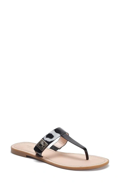 Shop Kate Spade Cyprus Sandal In Black Leather