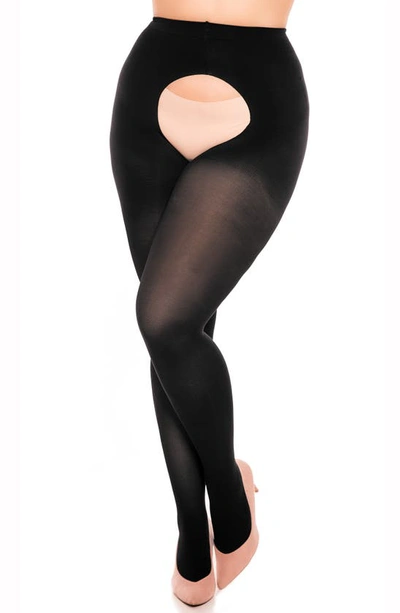 Shop Glamory Hosiery Ouvert 60 Suspender Tights In Black