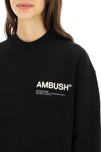 Shop Ambush Crewneck Sweatshirt In Black